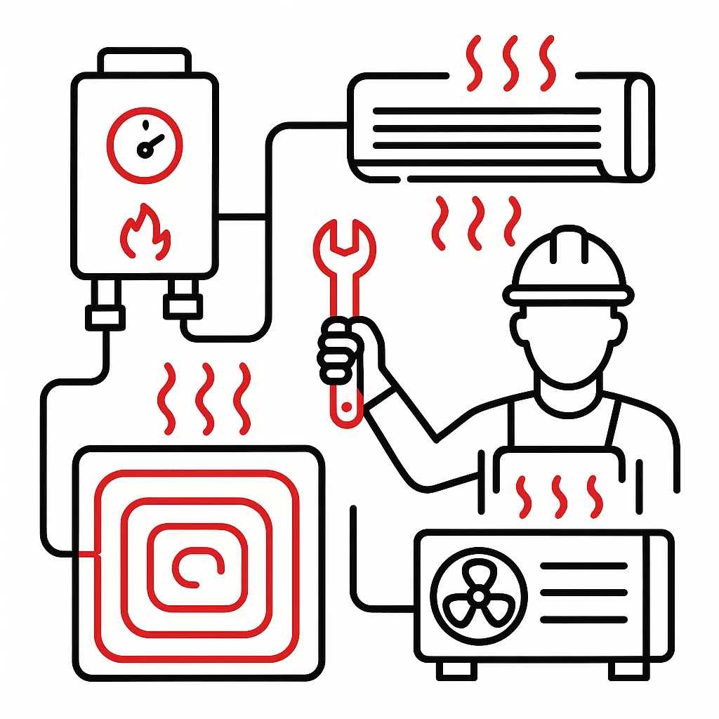 طراحی و اجرای انواع سیستم‌های گرمایشی در اصفهان